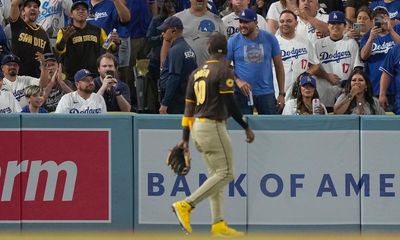 MLB playoffs: Padres’ win over Dodgers delayed after fans throw baseballs at Profar