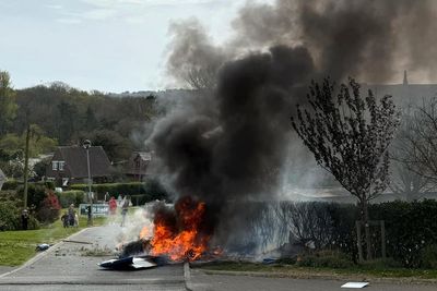 Light aircraft crashes into holiday park on Isle of Wight